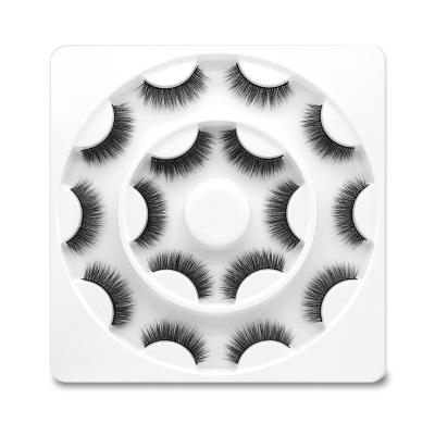 China 8 Pairs Lashes Set 8 Pairs Lashes Set Vendor Strip Eyelash Book 3D Mink Fluffy False Eyelash Extension 20mm Lashes Full With Customized Boxes for sale