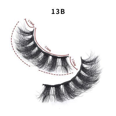 China Luxury Fluffy Mink Eyelashes 100% 3d 5d Faux Mink Eyelashes 25mm Bulk Wicks Lashes Tapered Mink Lashes Seller for sale