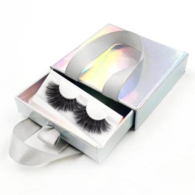 China Natural New Arrival Fluffy Dramatic Handmade Mink 100% Real Lashes 25mm 3D 5D Mink Eyelashes Lashes Box Lashes for sale