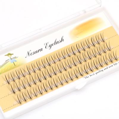 China Bonded Fans Natural Russian Volume Heat Quick Lashes Groups Rocket False Eyelash Extension for sale