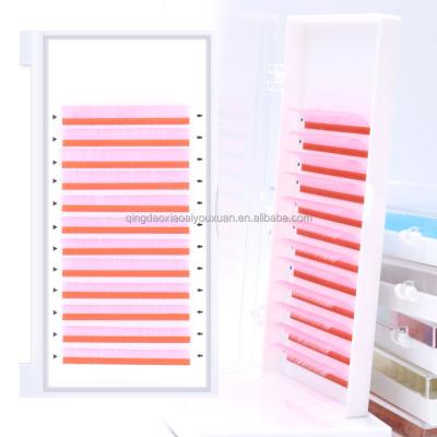 China Natural Red Yellow Green Easy Fanning Extension Colorful Mink Pink Purple 12rows Premium Individual Eyelash Lashes Mix Color for sale