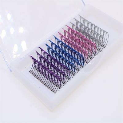 China Wholesale Private Label Natural Hand Made Eyelashes Premium Silk Fiber With Spike Lash Factory Price Glitter Extensions for sale