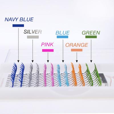 China Natural Color Custom Handcrafted Glitter Spike Factory Price Individual Packaging Eyelash Eyelash Extension for sale