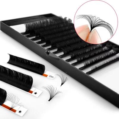 China Cashmere Natural Quick Fan Russian Volume Lash Extension Private Label 0.05mm 0.07mm Easy Fanning Easy Fan Eyelash Extension for sale