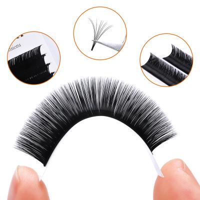 China Natural Premium Russian Auto Volume Fan Auto Blooming Fan Extension Make Up Tools False Eyelashes Easy Fanning Lashes for sale