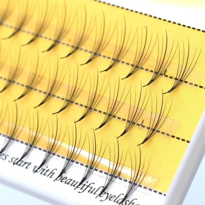 China Natural 8 - 15 Mm 3/5D C Curl Hybrid Pre-Made Semi Permanent Pre-Fan Lash Fan Lashes Extension Double Tapered Lash Flat In Medium Lashes for sale