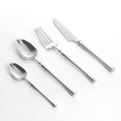 China Viable High Quality Restaurant Flatware Fork Knife Spoon Stainless Steel Classic Wedding Cutlery Set for sale