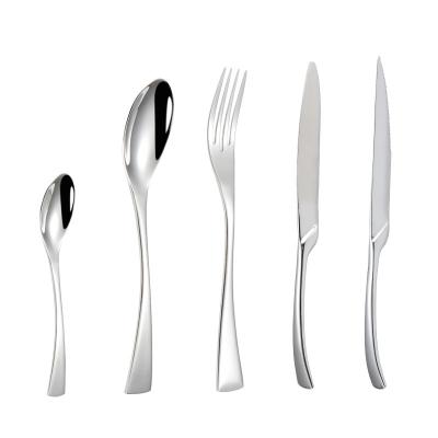 China KAYA Luxury Hotel Mirror Cutlery Sustainable Set Elegant Wedding Stainless Steel Cutlery Set for sale