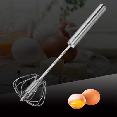 China Viable Professional Wholesale Manual Semi Automatic Kitchenware Stainless Steel Egg Pusher Egg Beater for sale