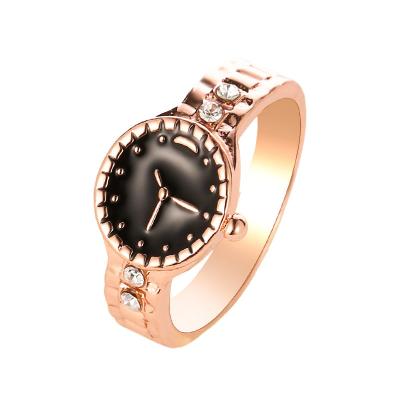 China Beautiful Jiushang Fashion Ladies Zircon Ladies Watch Custom Made Quartz Finger Ring Watch For Unisex for sale