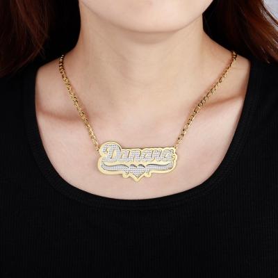 China Double Plated BOHEMIA Name Necklace Fashion Personalized Custom Candy Color Kids Birthday Gift Stainless Steel Pendant Necklace for sale