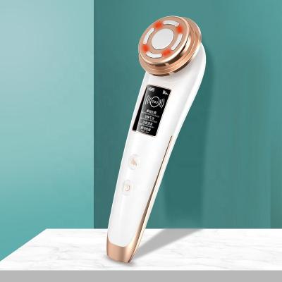 China LED Face Lift Lights RF Radio Frequency Anti Aging Facial Massager Beauty Lifting Machine For Cleansing Face for sale