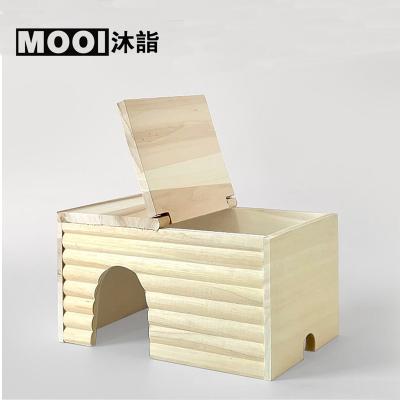 China Viable Small Hamster Sleeping Nesting House Cage High Grade Hamster House With Lid for sale