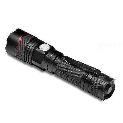 China Zoom-in Zoom-out factory direct saleLED Torch Light Camping Zoomable USB Waterproof Micro Tactical Rechargeable Led Flashlight for sale