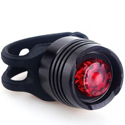 China Aluminum Alloy+Silicone Bicycle Accessories Diamond Red Signal Bicycle Tail Warning Light for sale