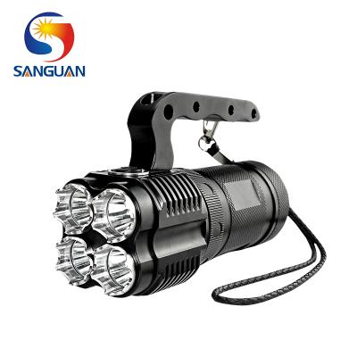 China 2000lumens Powerful Shockproof And Waterproof Handheld Torch Lighter Parts Powerful Led Flashlight for sale