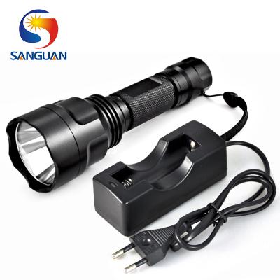 China Camping Height High Power Led Zoomable Flashlight Ultrafire Flashlight for sale