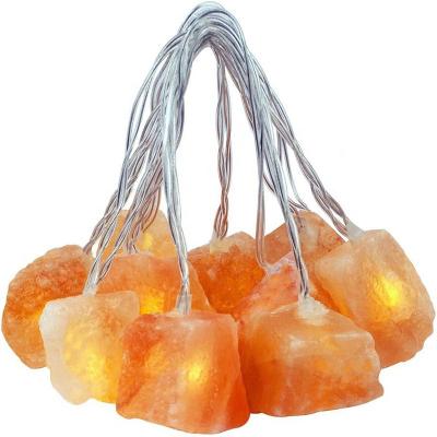 China Natural Himalayan Rock Crystal Himalayan Salt Lamp Fairy LED Pakistan String Light Himalayan Salt Lamp Night Light for sale