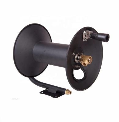 China Powder Coated Black Paint Pressed Steel High Pressure Manual Hose Reel for sale