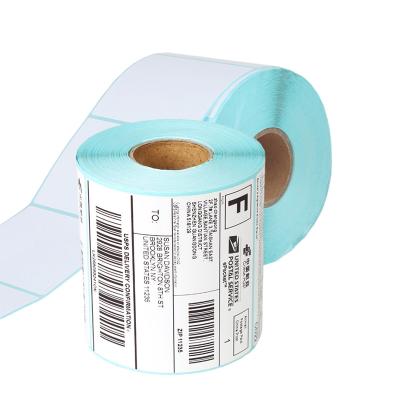 China 60x40mm Waterproof Simple Waterproof Sticker 60x40mm Single Price Barcode Supermarket Roll Label Direct Thermal Labels for sale