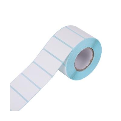 China Wholesale Waterproof White Thermal Self Adhesive Barcode Label Sticker Blank Thermal Paper Roll 75x120mm Direct Stickers for sale