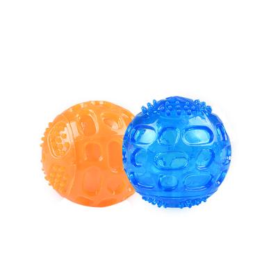 China Viable Dog Toy Vocal Soft Chewing Rubber Ball And Bite Resistant Molar Ball Outdoor Training Supplies for sale