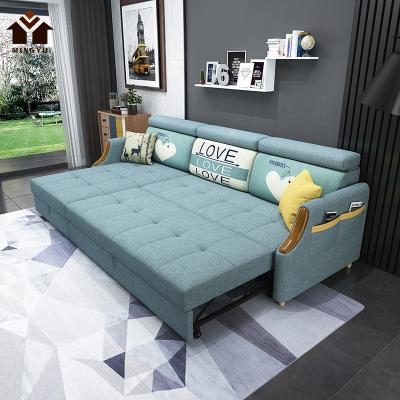 China (Other) Home Use Adjustable Quality Assured Sofa Bed Velvet With Mattress Bed Furniture Sets Modular Stylish Sleeper Hotel Wall Chair for sale