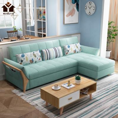 China Colorful Sofa Cum Bed Love Seat Living Room Latex Guest Bed Wood View Sofa Bed Set Stretch Upholstered (Other) Foam Adjustable French Metal for sale