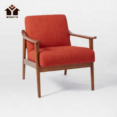 China Modern High Density Foam With Back Support Leisure Chair Wholesale Metropolitan Sofa Chair With Handrail Cafe Chair for sale