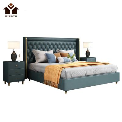 China Elegant Dreamhouse 1.8m Plywood Poster Bed Creativity Bedding Set High Bed Modern Cheap Bedstead Storage Box for sale