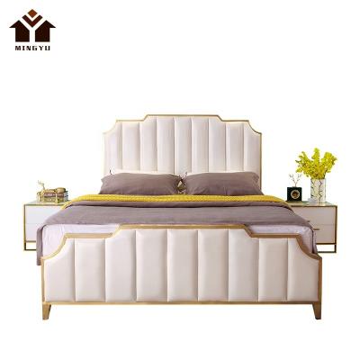 China Italian Designer Bedroom Set Double Bed Modern Luxury High Quality Home Furniture Backrest Comforter Attractive Price Set for sale