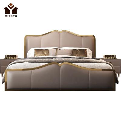 China Modern Single French Bed Available Luxury Single Bed Tatami Canopy Furniture Wide Back Soft Bed For Bedroom Modern Home for sale