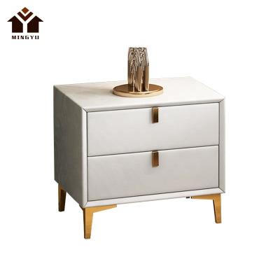 China Newest Design Style Bedside Cabinet Modern American Fashion Master Bedroom Elegant Full Size Side Table Nightstand for sale