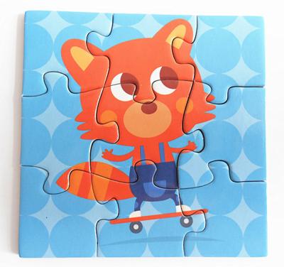 Cina Set di attività magnetica personalizzato per bambini frigorifero Magnetic Paper Puzzle Puzzle Jigsaw didattico in vendita