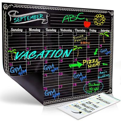 China 16'' X 11.75'' Magnetic Fridge Calendar Magnetic Dry Erase Wall Calendar Fridge Memo Pad for sale