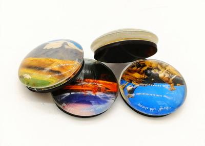 China Tourist Souvenir Fridge Magnets 35 Mm Diameter Dome Crystal Glass Material for sale