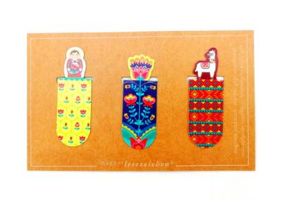 China Cartoon Shapes Custom Magnetic Bookmarks Exclusive Design With Backcard for Gifts and Branding Solutions for sale