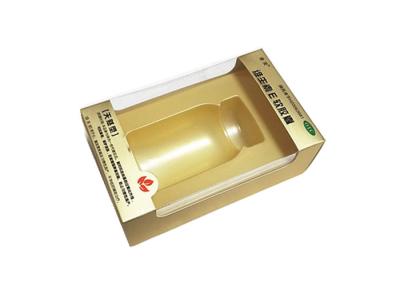 China Cardboard Hard Paper Gift Box Recyclable With Transparent PVC Window for sale