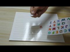 Custom TPE Alphabets And Numbers Stickers, Static Childrens Letters And Numbers NO Glue