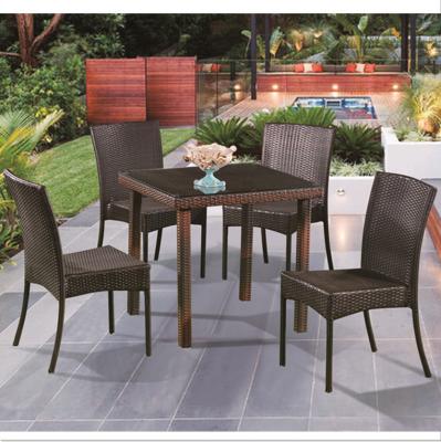 China Endurance Appealing Design Strong Solid Outdoor Garden Armless Chair for sale