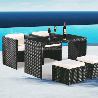 China Multifunctional Attractive Resistance Design Space Saving Outdoor Garden Table for sale