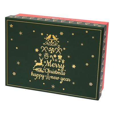 China Gift & Wholesale Craft Supplies Paper Christmas Eve Paper Packaging For Chocolate Candy Cookie Apple Green Printed Luxury Gift for sale