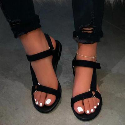 China CUSHIONING New Summer Style Women Sandals Flat Bottom Ladies Beach Shoes Casual Slippers for sale