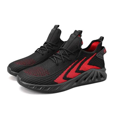 China 2021 Breathable Large Size Super Net Woven Shoes Men Casual Flight New Trend Couples Running Shoes CUSHIONING for sale