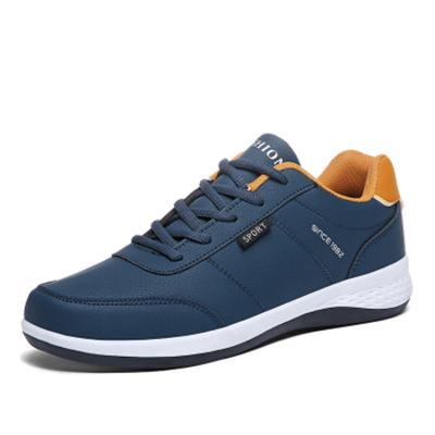 China 2021 New Mesh Men's Leather Shoes Unique Casual Men's Soft Cushioning Breathable Low Top Shoes for sale