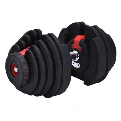 China Wholesale High Quality Home Use Fitness Equipment Weight Lifting 40kg/90pounds Adjustable Dumbbell for sale