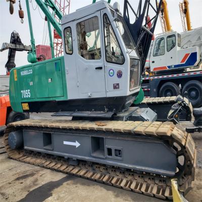 China Other Japan Made Used Kobelco 7055 50TON 55ton Crawler Crane Secondhand Crawler Crane For Sale for sale