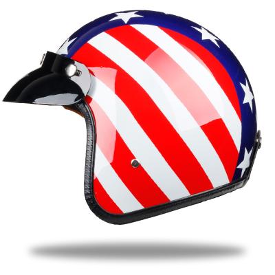 China Vintage Face Helmet Dot Approved Classic Design Open Face Helmet Motorcycle Helmet Motorcycle for sale