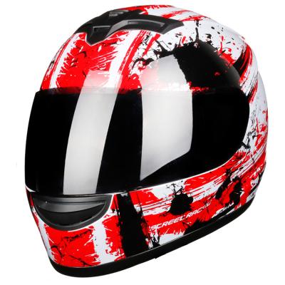 China Full Face Helmet Motorcycle Racing Type 2022 Fashionable Full Face Helmets Flip Up Design for sale