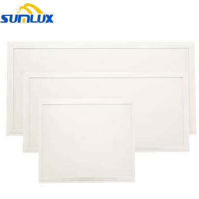 China Modern desk flicker free ceiling light led panel ip40 60X60cm white emission led panel light 300X1200 for sale